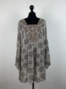 Gudrun Sjoden Mujer Gris Túnica Blusa Camisa Talla L - Imagen 1 de 7