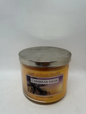 Vela de 3 mechas Bath & Body Works Slatkin & Co SALSA CARIBEÑA 14,5 OZ Foto 1 de 3