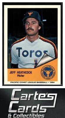Jeff Heathcock 1984 Cramer Pacific Coast League #65  Tucson Toros - Image 1 of 2