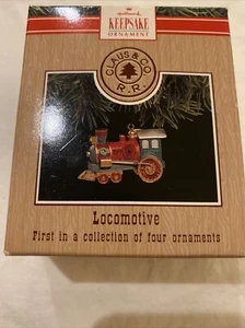 Hallmark Keepsake 1991 Train Ornament ~ Claus and Co. R.R. LOK - Bild 1 von 8