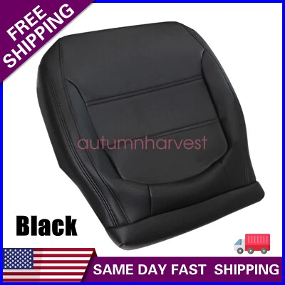 Cubierta de asiento de cuero inferior del lado del conductor para Volkswagen Jetta 2011-2017 sedán negra Foto 1 de 4