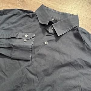 Banana Republic Hemd Herren Large Blau Langarm Knopfleiste Slim Fit Baumwolle - Bild 1 von 7