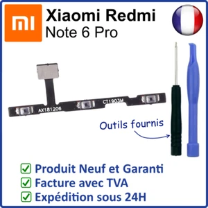 INTERNE TISCHDECKE DER POWER ON OFF UND LAUTSTÄRKE + - TASTEN DES XIAOMI REDMI NOTE 6 PRO - Bild 1 von 5