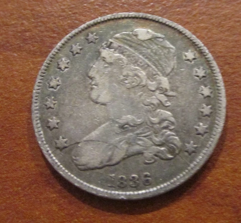 1836 Capped Bust Quarter VF+ Q2C6 Cover