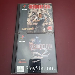 Resident Evil 1+2 PS1 Black Label Deutsch RAR - Bild 1 von 3