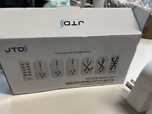JTD Indoor Wireless Remote Control Outlet Switch Set of 3 w/ (1) Controller - Picture 1 of 8