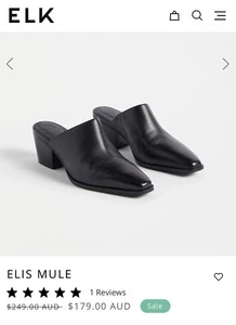 Elk Mules Sz38 Black - Picture 1 of 6