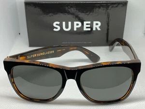Retrosuperfuture 446 Classic Havana Black Top Frame 55mm Sunglasses NIB - Picture 1 of 3