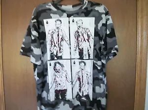 Graues Tarnmuster Zombie Zielscheibe T-Shirt Neu mit Etikett Small oder Large - Bild 1 von 2