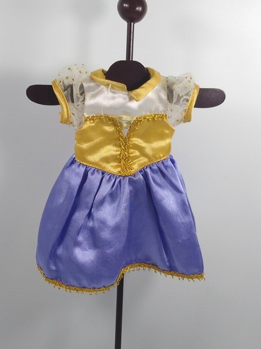 VETEMENTS 2001 Walt Disney Playmates Aurora Principessa Bambola Vestito Solo Oro Viola Bianco