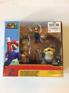 Super Mario Jakks Luigi and Morton Koopa with Pokey figures NIB koopaling Rare - Bild 1 von 8