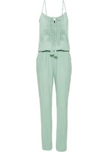 Jumpsuit mit Spitze Gr. 38 Pastellgrün Damen Sommer-Overall Hosenanzug Neu* - Bild 1 von 1
