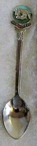 #531) SILVER PLATED TEA SPOON NEW FOREST HAMPSHIRE ENGLAND PASTURE HEATHLAND - Picture 1 of 2