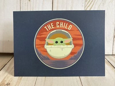 Star Wars Mandalorian Grogu Baby Yoda  Disney The Child Blank Cute Card New - Image 1 of 4