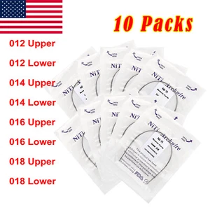 2 Pcs/Pack Orthodontic Dental NITI Reverse Curve Arch Wire Round 012-018 Option - Picture 1 of 11