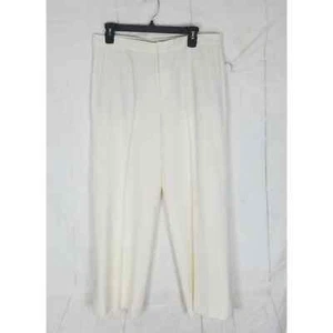 Vince cream high rise Adjustable wide leg cropped dress slacks pants size 10 - Picture 1 of 9