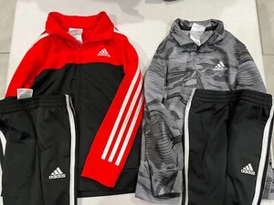 4pc OUTFIT Kid's ADIDAS Size 5 Track Suit Matching Set, Jacket & Pants J - Picture 1 of 1