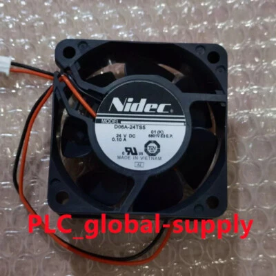  D06A-24TS5 1PCS NEW Nidec 2-pin 24V 0.09A 60 * 25MM Fuji inverter cooling fan - Image 1 of 4