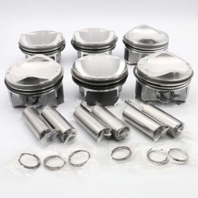 For Volkswagen Touareg for AUDI  A6 A5 Q7 S4 3.0 TFSI 6x Pistons Rings Set - Image 1 of 4