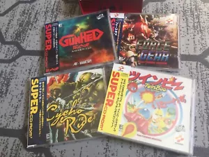 Sealed PC Engine Turbo Cycho Rider, Twin Bee Returns, Force Gear, Gunhed Special - Picture 1 of 12