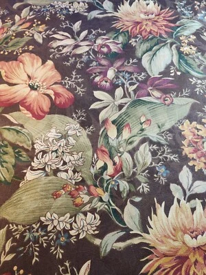 Rollo de pernos de 9 yardas Mill Creek telas Raymond Waites EMMANUELLE marrón floral 55" Foto 1 de 4