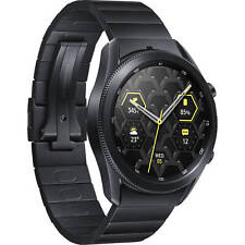 Samsung Galaxy Watch3 45mm Titanium Case with Stainless Steel Band Smartwatch...