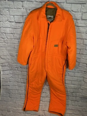 Duxbak Realtree blaze orange Insulated Coveralls USA Made Men Sz XL Reg - Image 1 of 4