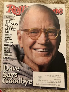 Rolling Stone Magazine David Letterman 5/21/15 Issue 1235 USA Edition - Imagen 1 de 4