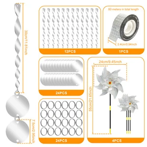 41 Pcs Bird Deterrent Devices Effective Bird Scare Devices Reflective Bird guhaw - Picture 1 of 11