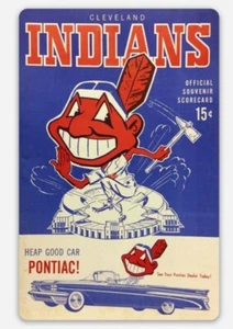 Imán Chief Wahoo Vintage Cleveland Indians Vinilo Personalizado MLB Tributo Pontiac - Imagen 1 de 1