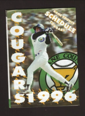 Kane County Cougars 1996 Pocket Schedule Nissan Marlins Affiliate Midwest League - Image 1 of 2