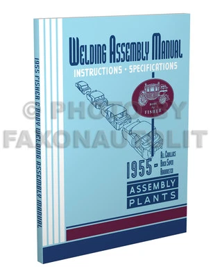1955 Cadillac Fisher Corpo Saldatura Montaggio Manuale Deville Serie 62 60 - Immagine 1 di 2