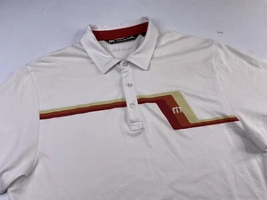 Travis Mathew Polo Golf Shirt Mens Size Large White - Picture 1 of 4