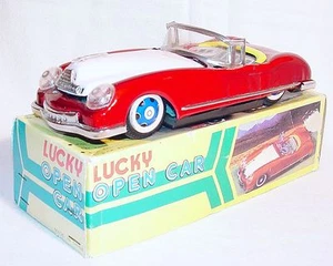 MF-787 China AUSTIN JENSEN Race Car + Opening Engine Hood Tin Friction #1 MIB`78 - Picture 1 of 9
