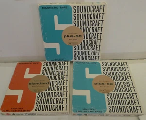 Lot of 3 Soundcraft Standard and Plus-50 - Reel to Reel with Boxes - Recorded - Picture 1 of 6
