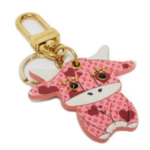 LOUIS VUITTON Portocle LV Rodeo M80243 key ring Animal Zodiac Ox Cow Chara... - Picture 1 of 13