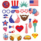  25 Pcs Independence Selfie Props America Patriotic Photo Booth