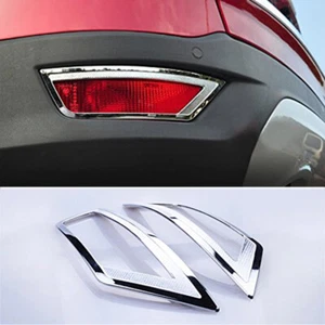 Para Ford Escape / Kuga 2013-2019 parachoques trasero luz antiniebla luz cubierta cromado borde - Imagen 1 de 9