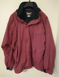 Vtg Fenwick Hooded Zip Fishing Jacket Coat Men's Sz M Nylon Windbreaker EUC - Picture 1 of 4