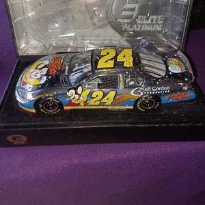 JEFF GORDON #24 FOUNDATION/MIGHTY MOUSE 2005 ELITE PLATINUM #55 OF 144 NEW - Picture 1 of 11
