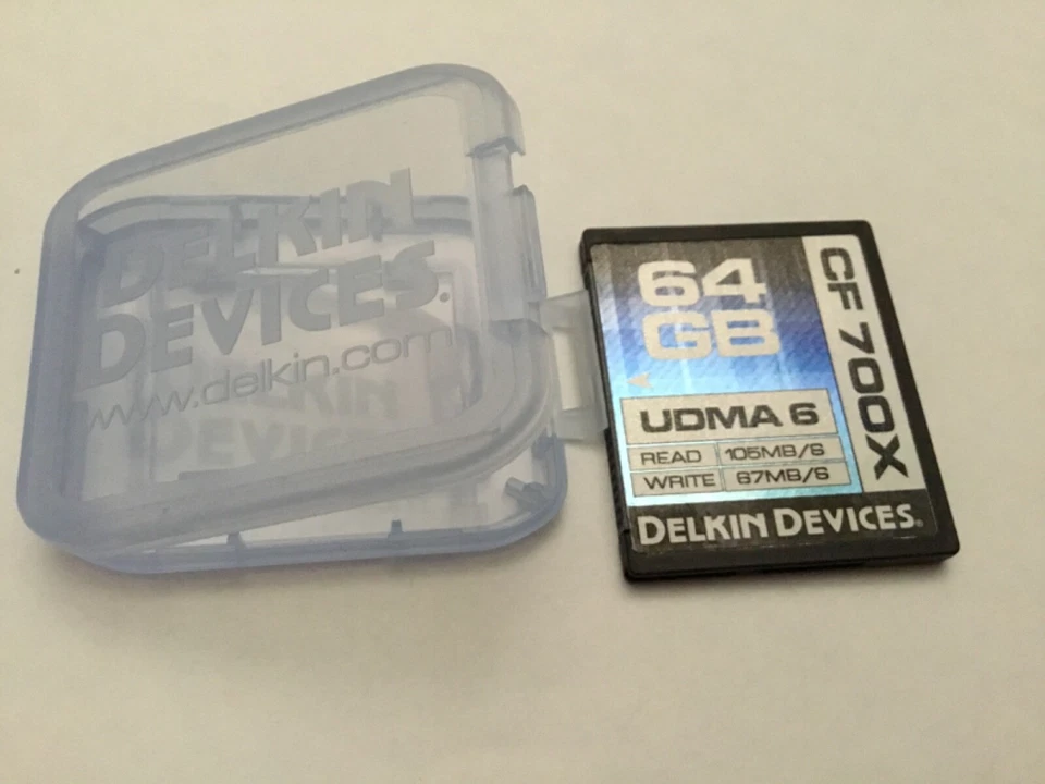 1pcs 64gb Delkin devices UDMA Compactflash memory card for DSLR CF NIKON CANON - Image 1 of 2