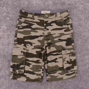 Lucky Brand Shorts Jugend Jungen 14 Cargo vorne flach Camouflage verstellbarer Bund - Bild 1 von 12