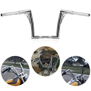 14" Rise APE Hanger Handlebar 1-1/4" DNA Monster Fat Bar For Harley Sportster XL - Picture 1 of 12
