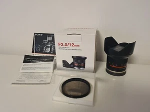 Samyang 12mm/f 2.0 NCS CS E-Mount/Sony Alpha UND B+W 67mm Circular-POL E Wie Neu - Bild 1 von 9