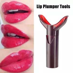 Lips Enhancer Pump Lip Plumper Bigger Enlarger Fuller Women Full Suction Tools - Picture 1 of 9