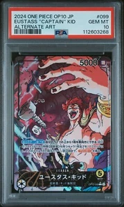PSA 10 EUSTASS "CAPITÁN" NIÑO OP10-009 2024 One Piece Royal Blood arte antiguo Japón - Imagen 1 de 5