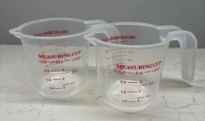 Taza medidora de plástico Norpro de 1 taza (paquete de 2) Foto 1 de 4