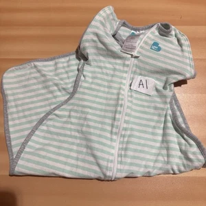 Love to Dream Swaddle Up Baby Kleinkind L Large 18,5-24 Pfund grün weiß gestreift - Bild 1 von 6