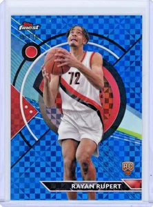 2023 Topps Finest Common Blue Checkerboard Refractor /99 Rayan Rupert Rookie RC - Picture 1 of 2