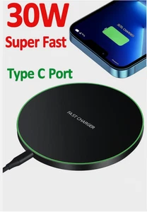 30W Kabelloses Ladegerät Schnelllader Ladeschale für Samsung iPhone Xiaomi - Bild 1 von 5